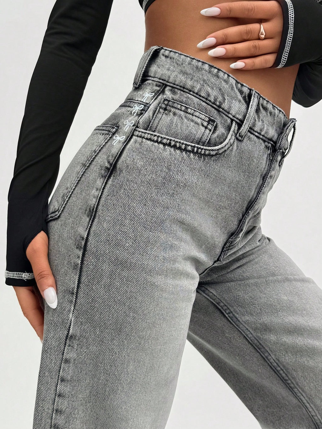 Vintage Grey Baggy Jeans